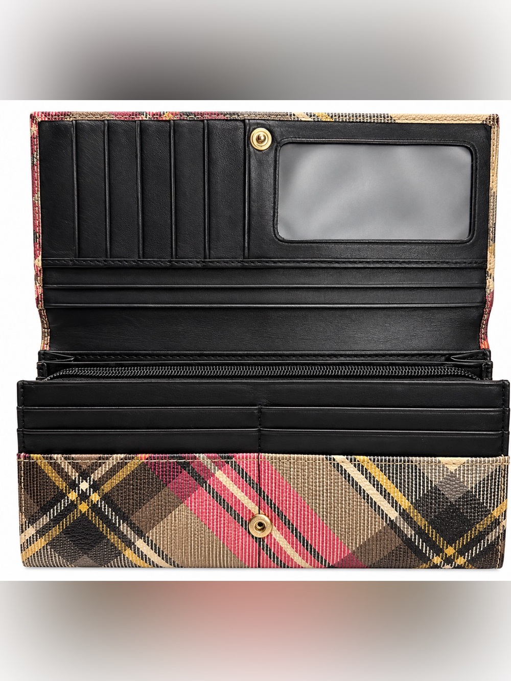 Vivienne Westwood Plaid Leather Wallet - Picture 4 of 6
